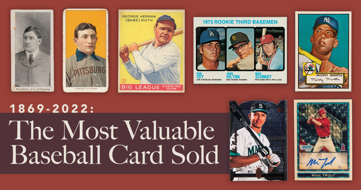 1869-2022: The Most Valuable Baseball Card Sold From Every Year